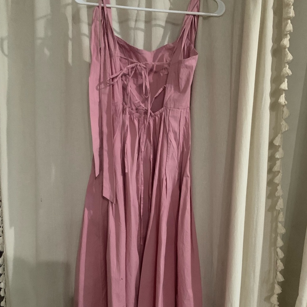 Free People Pink Strappy Dress